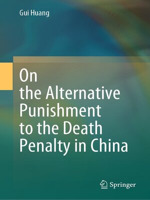 cover image of On the Alternative Punishment to the Death Penalty in China